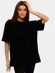 Небесно-голубой футболка женская Оversize, однотонная, большие размеры 42-60