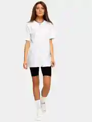 Белый футболка женская Oversize, однотонная, 100% хлопок