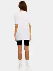 Белый футболка женская Oversize, однотонная, 100% хлопок