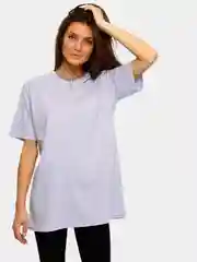 Сиреневый футболка женская Oversize, однотонная, 100% хлопок