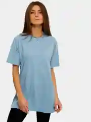 Небесно-голубой футболка женская Oversize, однотонная, 100% хлопок