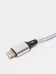 Серебряный usb кабель 2.0 А  Apple Lythning, type C, micro usb
