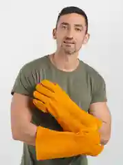 Горчичный краги сварщика,перчатки,защитные,краги