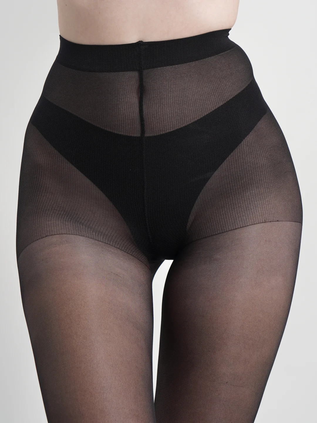 Колготки женские Glamour "Edera", черные, 40 ден, с шортиками