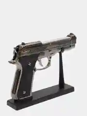Зажигалка пистолет газовая автоген турбо на стойке красное пламя