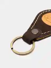 Брелок для ключа кожаный, трёхслойный, с логотипом