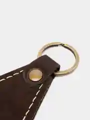 Брелок для ключа кожаный, трёхслойный, с логотипом