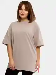 Футболка женская Oversize, однотонная, большие размеры 42-56