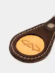 Брелок для ключа кожаный, трёхслойный, с логотипом