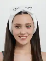 Белый бант повязка OMG для волос на голову для косметических процедур