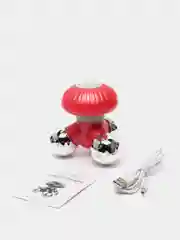 Красный роликовый 3D массажер для тела и лица