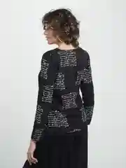 Черный рубашка женская