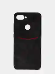 Черный чехол Xiaomi из эко кожи на модели Mi 8 Mi 8 Lite Mi 10 Mi 10 Lite Mi 6X Mi A2