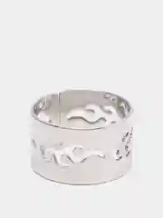 Серый парные кольца с бабочкой, с сердцем, любовь/Love, пламя 2 штуки в наборе