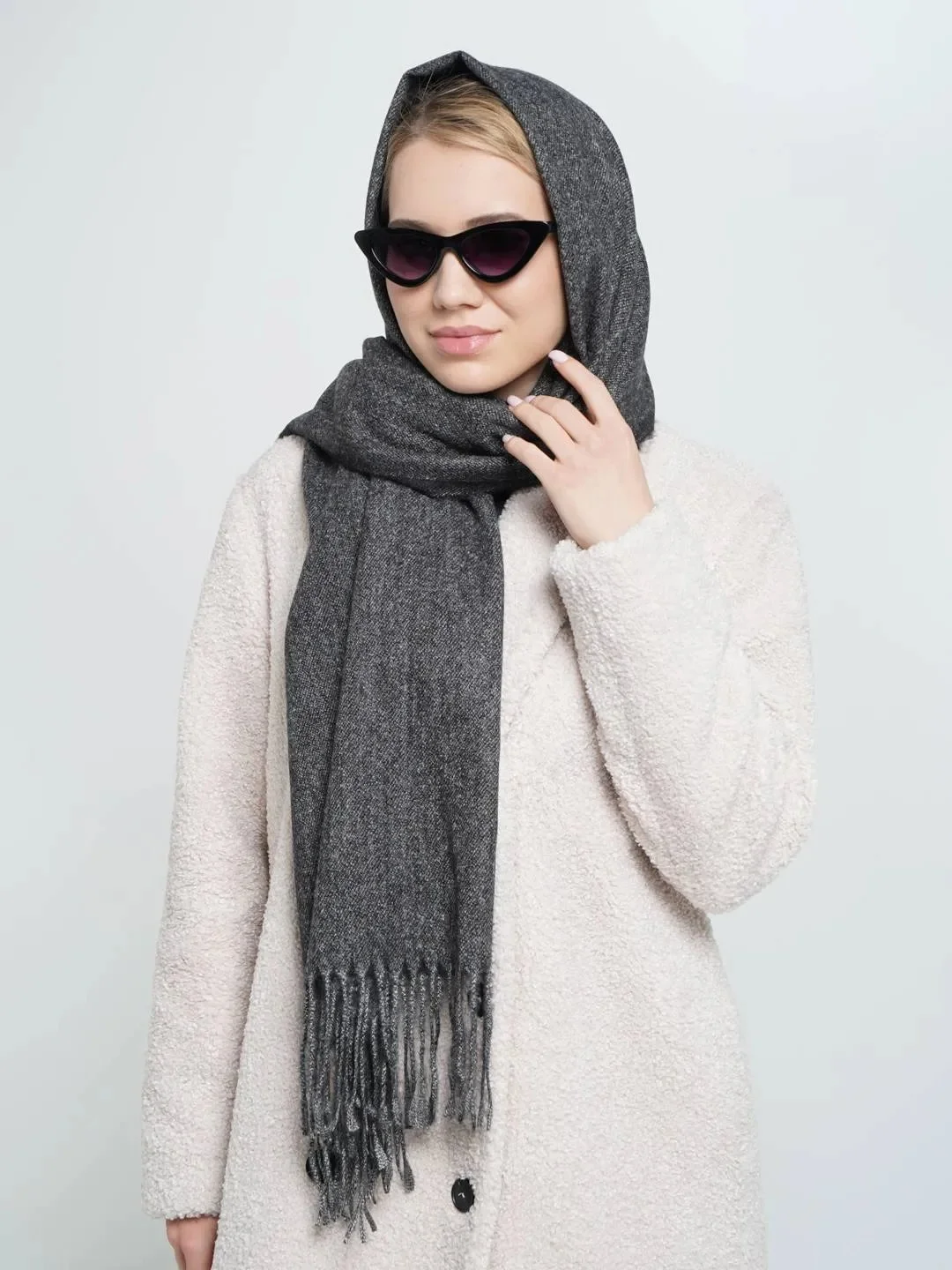 Красный палантины женские/шарф платок жен/осень/зима/подарок маме/Blend Cashmere/головн/маме