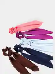 Белый резинка для волос с лентами