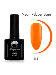 Базовое покрытие LunaLine Rubber Neon, неон,каучуковая база для ногтей