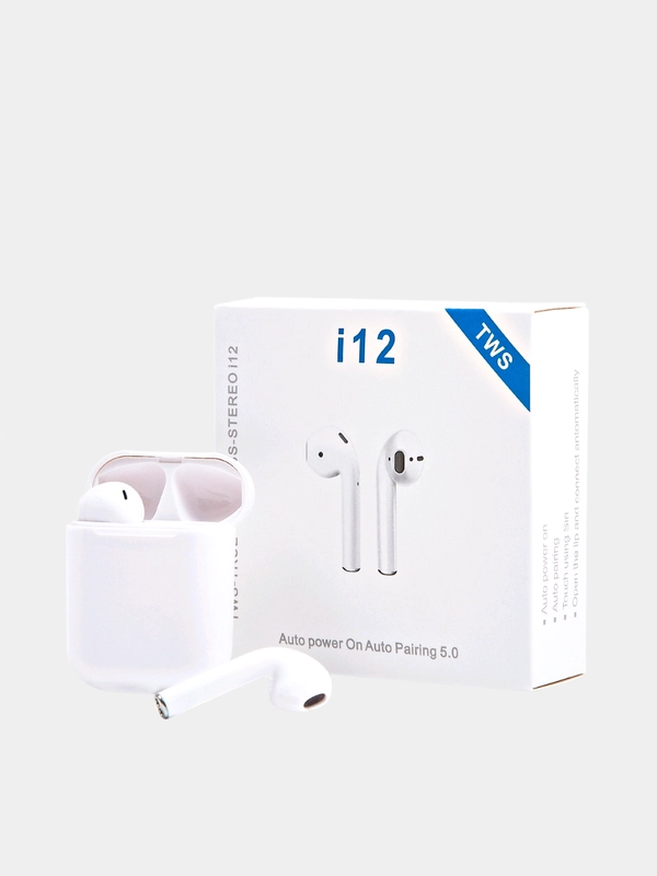 Наушники беспроводные i12, TWS i12, Bluetooth