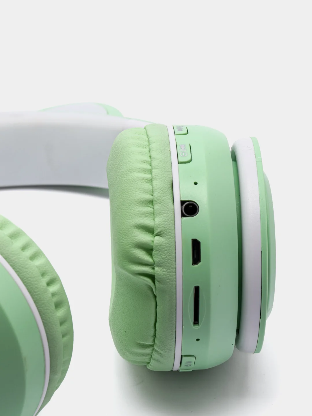 Лайм беспроводные bluetooth наушники, со светящимися ушками