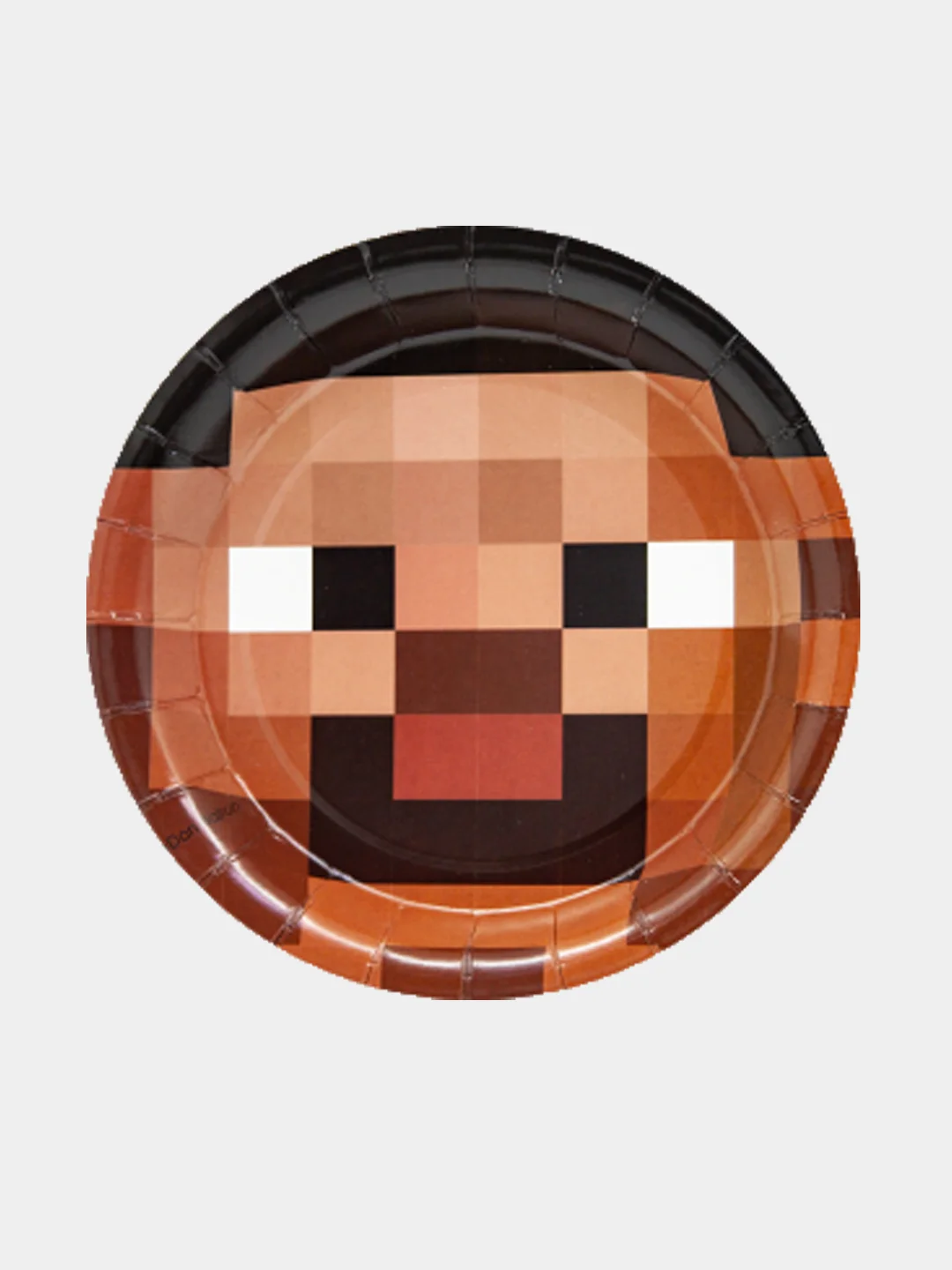 Набор для праздника в стиле Minecraft, одноразовая бумажная посуда, 6 персон