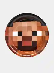 Набор для праздника в стиле Minecraft, одноразовая бумажная посуда, 6 персон