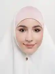 Розовый бони прямая из ткани калифорния, чепчик, шапочка.