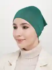 Зеленый бони прямая из ткани калифорния, чепчик, шапочка.
