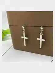 Серьги с подвеской "Крест"