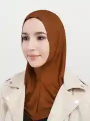 Коричневый балаклава бони лапша женская, хиджаб, бонька