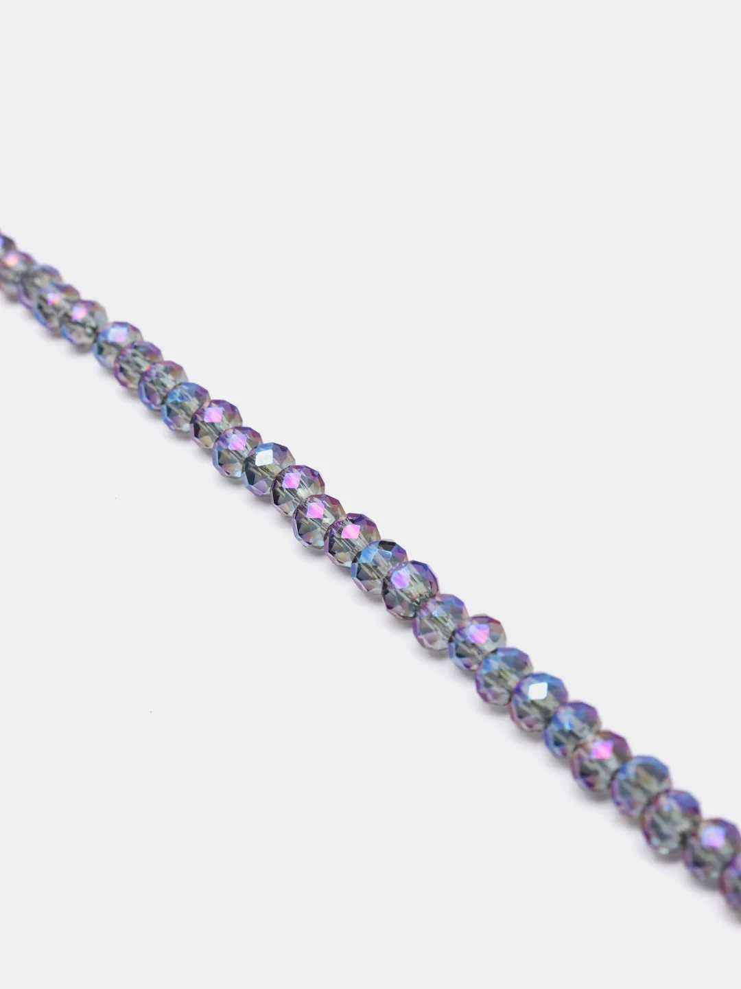 Серый меланж бусины стеклянные, с гранями, с АВ эффектом, 4 мм