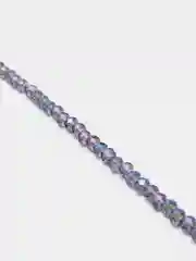 Серый меланж бусины стеклянные, с гранями, с АВ эффектом, 4 мм