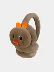Коричневый детские наушники утепленные , меховые,Утка lalafanfan