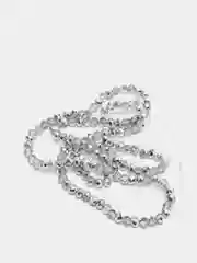 Серый бусины с гранями 4мм