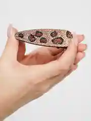 Бронзовый заколка для волос в стразах