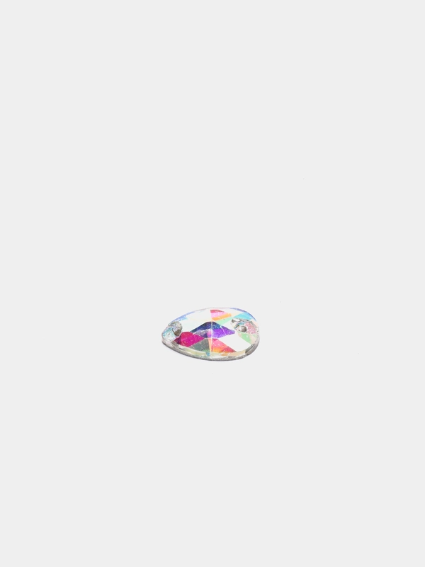 Стразы пришивные Crystal AB "Капля", 7*12 мм