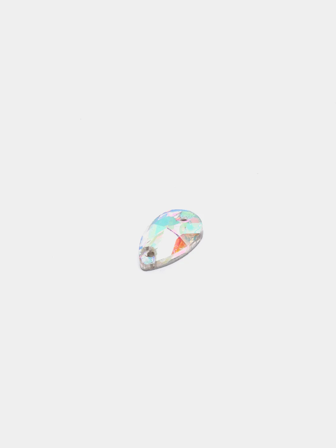 Стразы пришивные Crystal AB "Капля", 7*12 мм