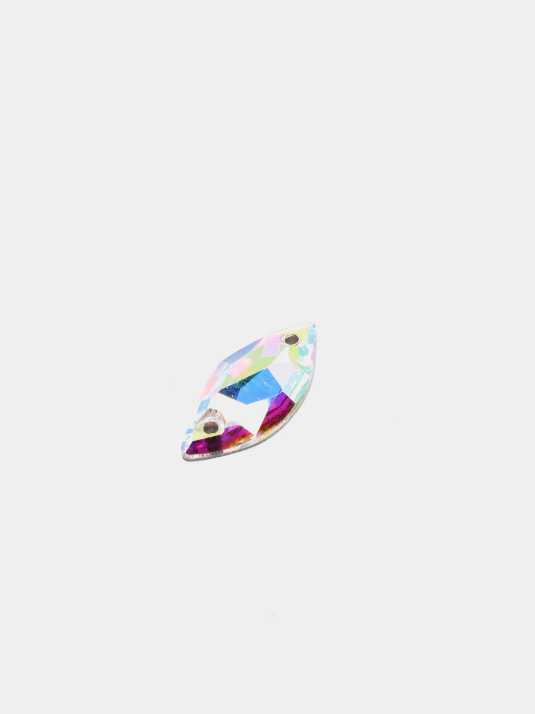 Стразы пришивные Crystal AB, S-образные, 10*20 мм