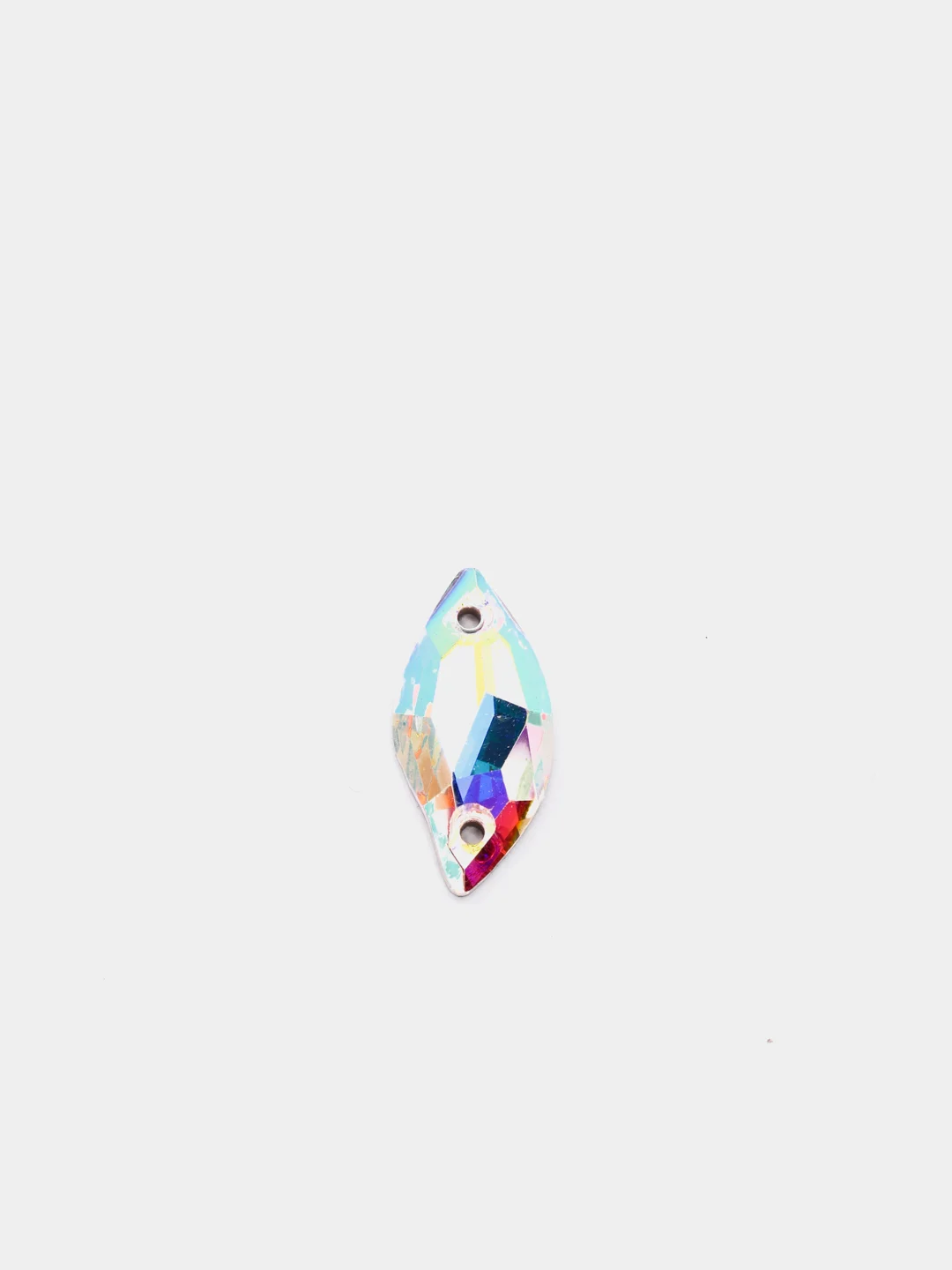 Стразы пришивные Crystal AB, S-образные, 10*20 мм