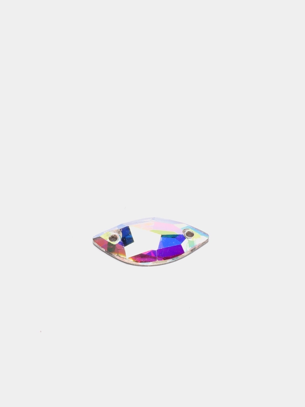 Стразы пришивные Crystal AB, S-образные, 10*20 мм