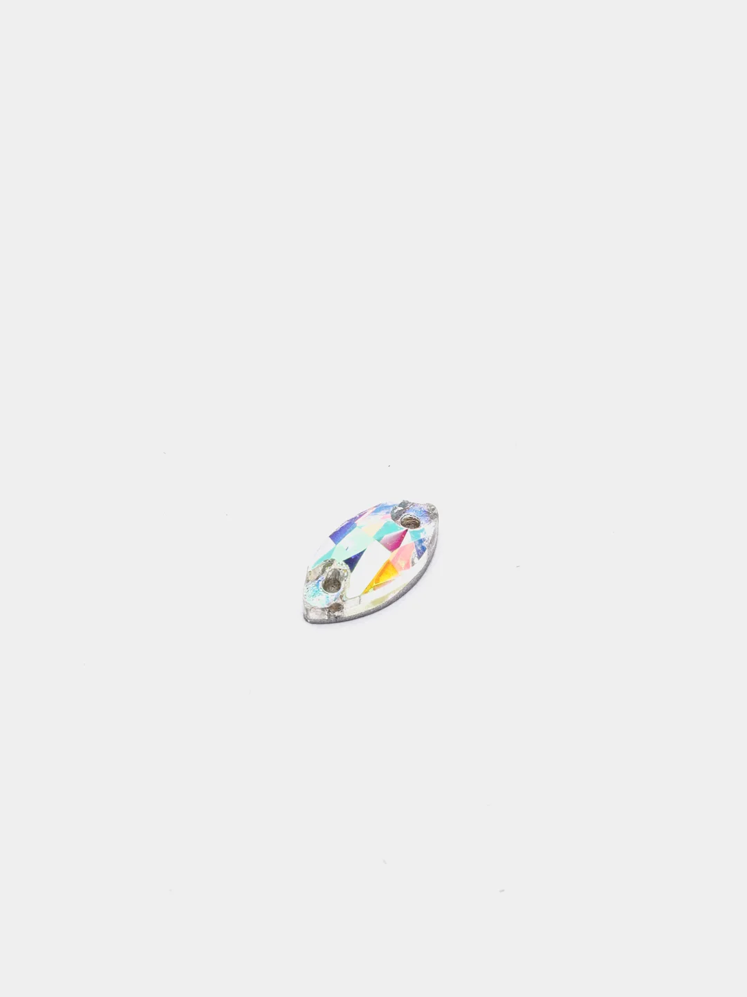 Стразы пришивные Crystal AB "Лодочки", 5*10 мм