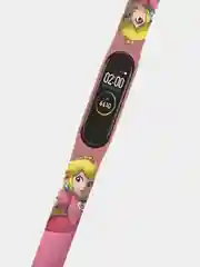 Розовый силиконовый ремешок для фитнес-браслетов Xiaomi Mi Band 3/4 Mario (Марио-персонаж)