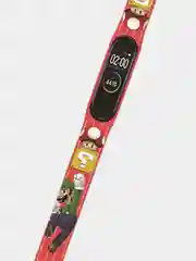 Зеленый силиконовый ремешок для фитнес-браслетов Xiaomi Mi Band 3/4 Mario (Марио-персонаж)