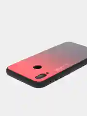 Багровый градиентный чехол из закалённого стекла для моделей Honor, Huawei