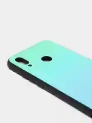 Зеленый градиентный чехол из закалённого стекла для моделей Honor, Huawei