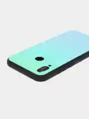 Зеленый градиентный чехол из закалённого стекла для моделей Honor, Huawei