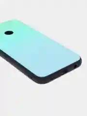 Зеленый градиентный чехол из закалённого стекла для моделей Honor, Huawei