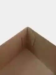Белый коробка картонная самосборная, 4 объёма