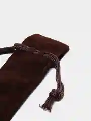 Коричневый чехол для стилуса, замша