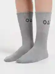 Серый носки корейские