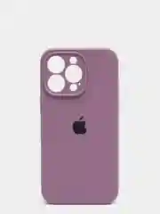 Сиреневый чехол Silicone Case для iPhone 13 Pro, с защитой камеры, закрытый низ